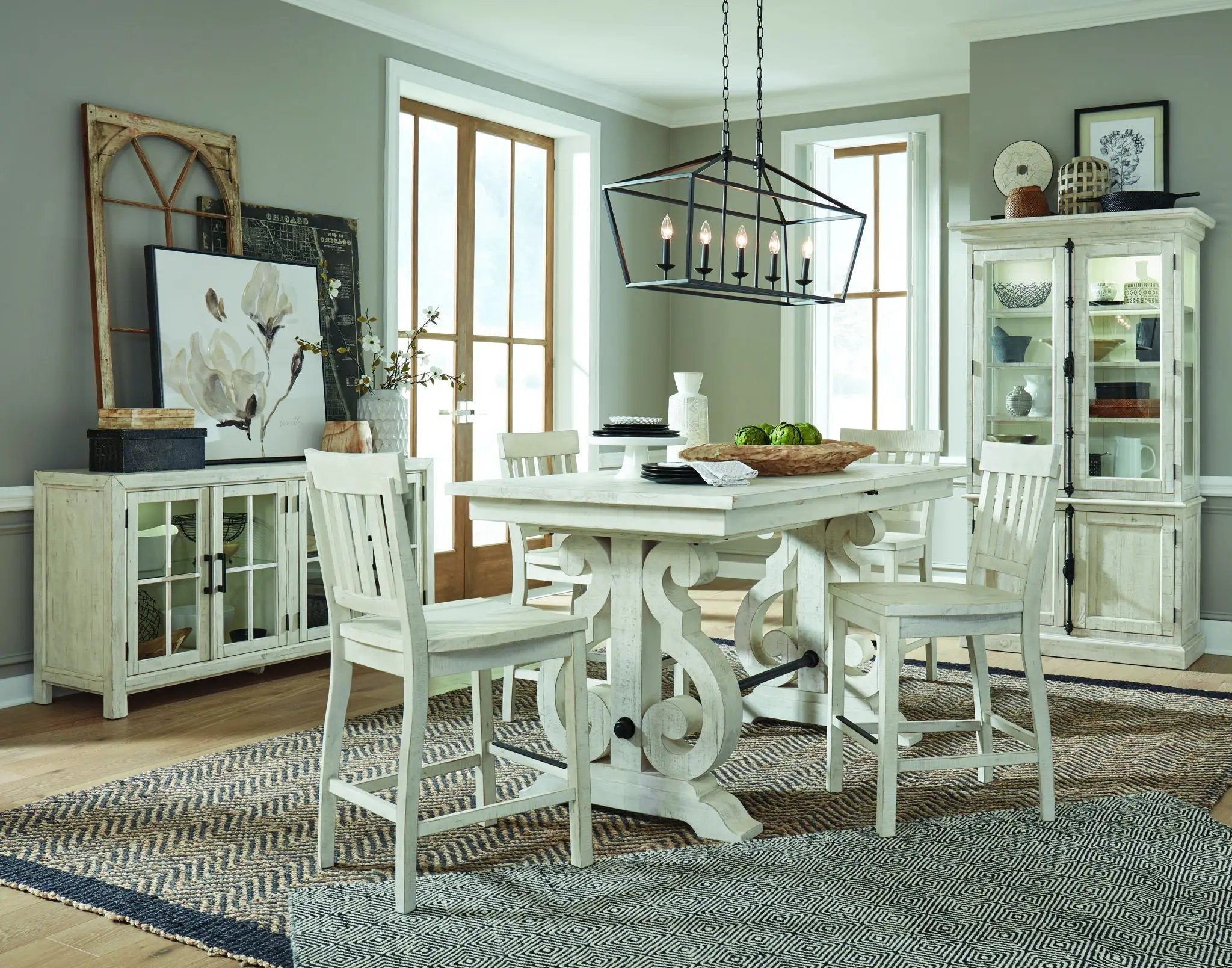 Bronwyn - Counter Chair (Set of 2) - Alabaster by Unique Piece Furniture