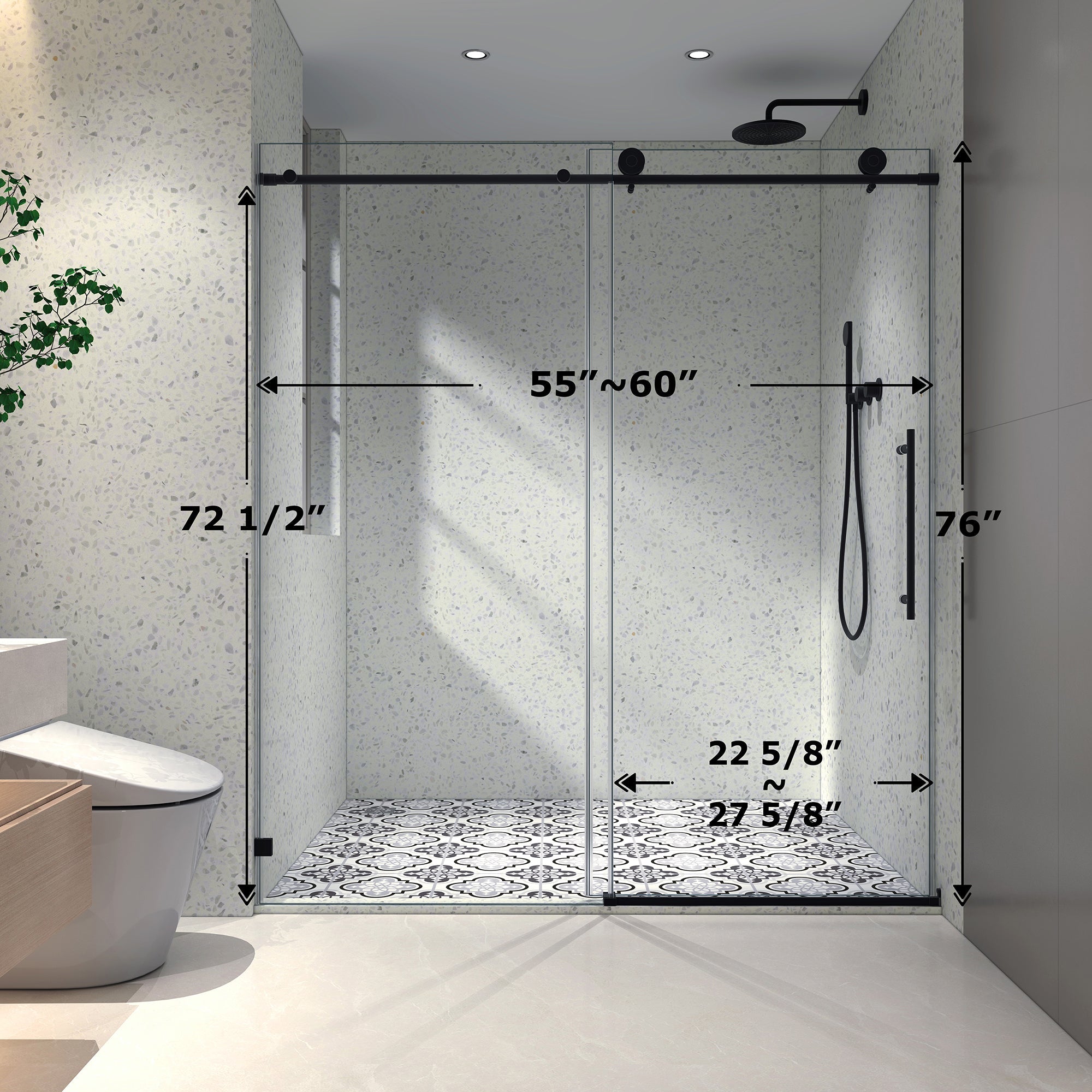 6076 Matte Shower Door by HouseOfZazla