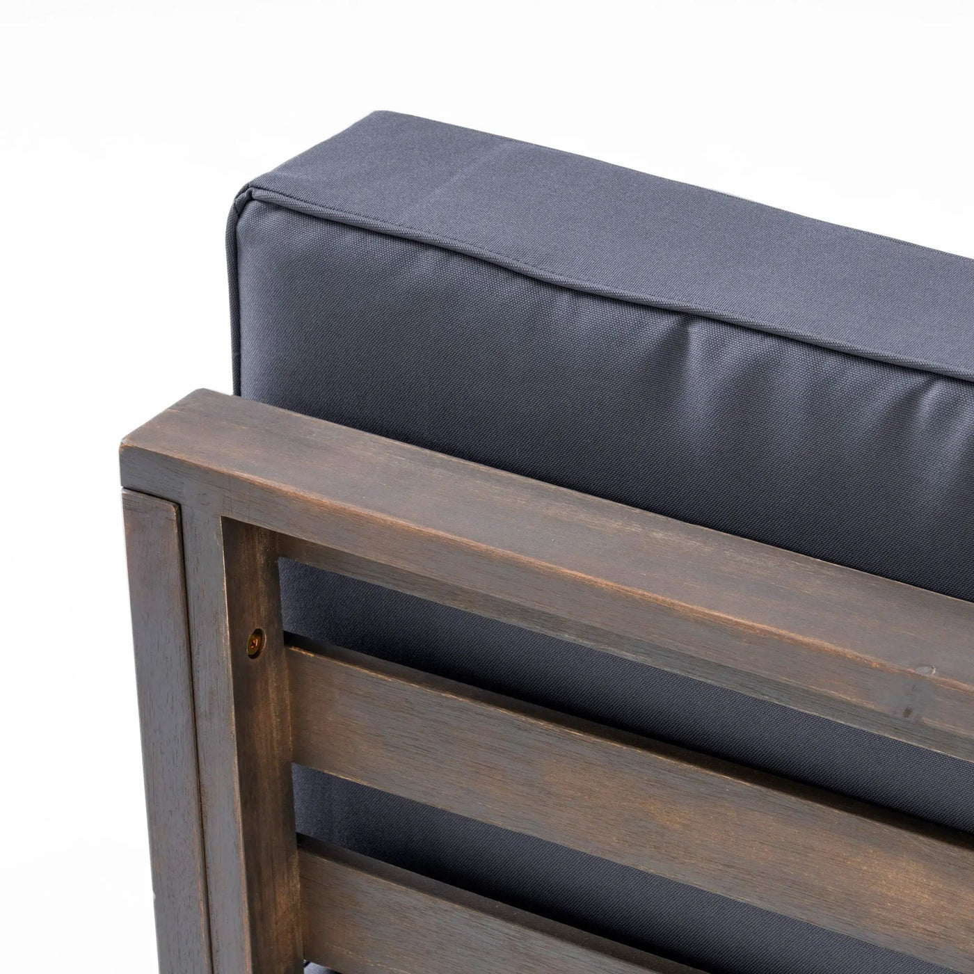 Outdoor Acacia Wood Patio Chair With Fabric Cushion by HouseOfZazla
