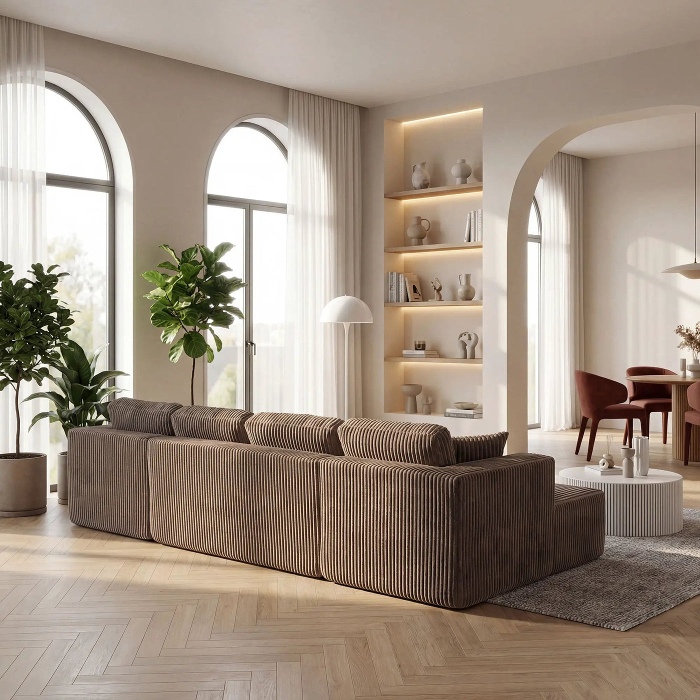 U-Shape Modular Sectional Sofa For Living Room by HouseOfZazla