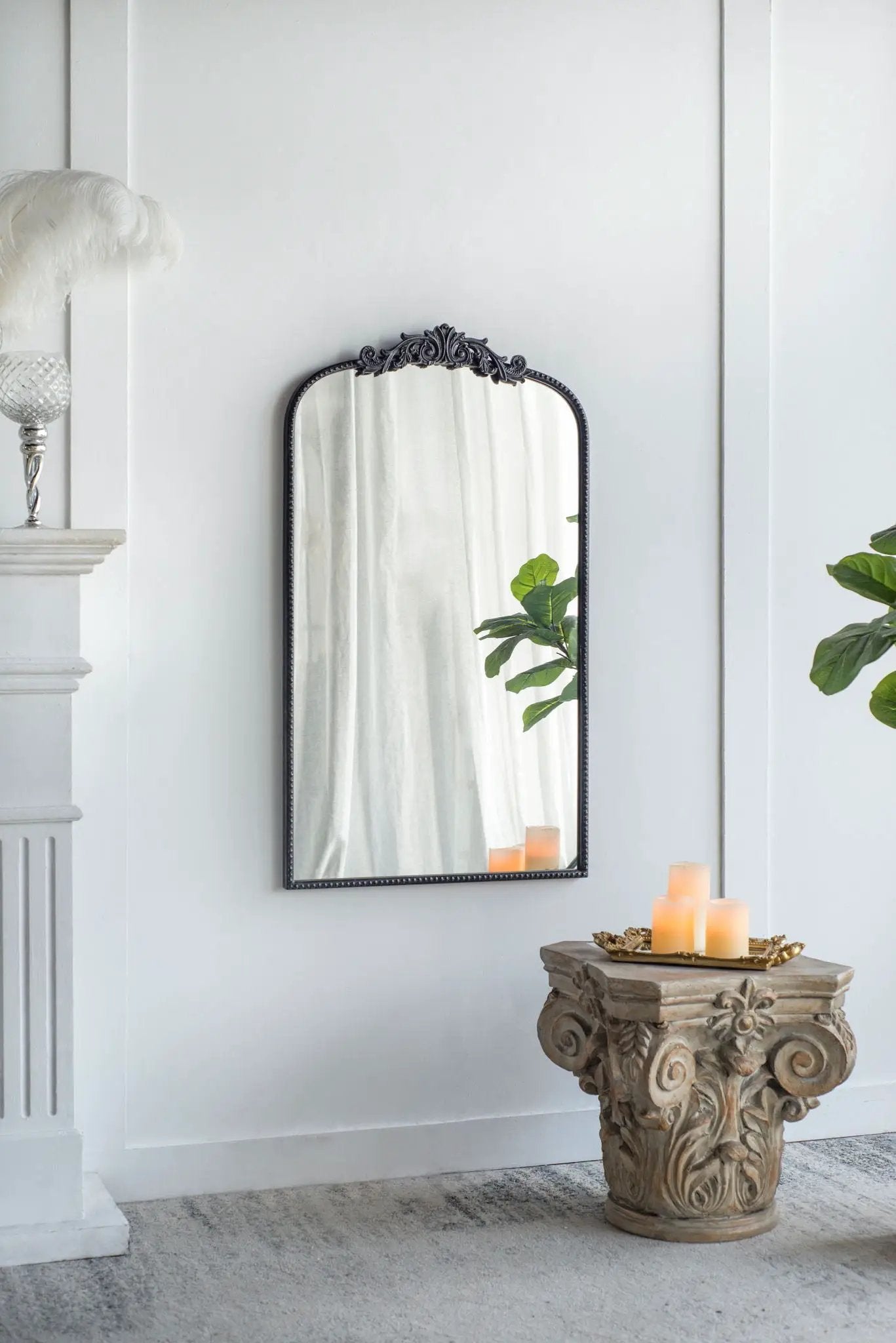 Arch Mirror, Baroque Inspired Wall Decor For Bathroom, Bedroom, Living Room by HouseOfZazla