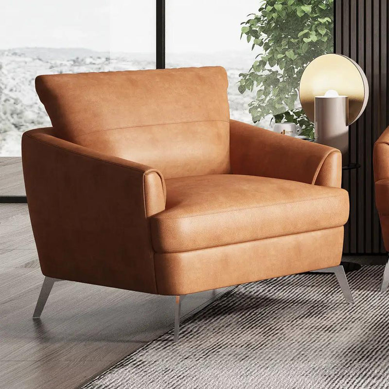 Safi - Chair - Cappuccino Leather by Unique Piece Furniture