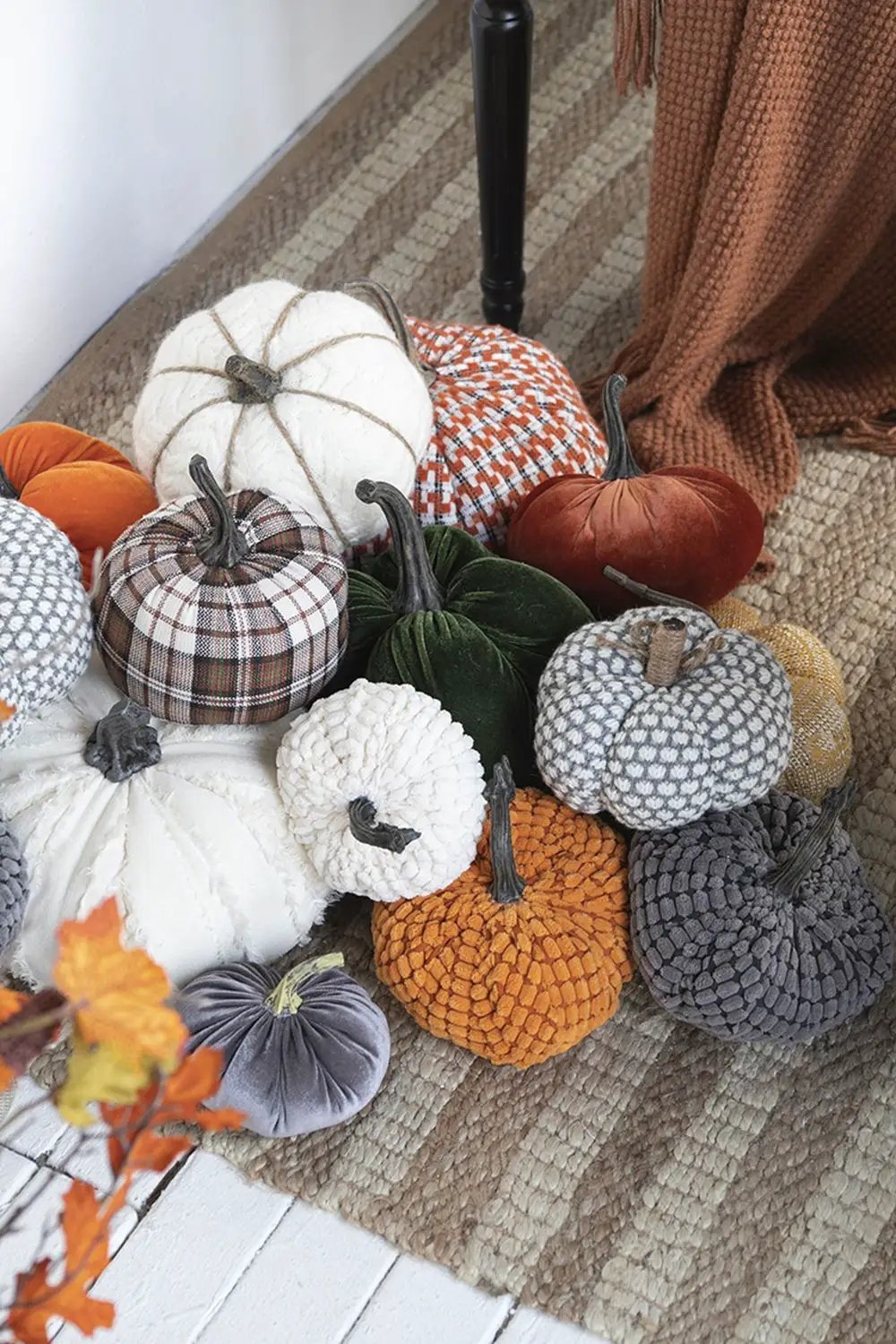 Knite Pumpkin Ornament Decor For Holiday Harvest Festival Fall Festival & Thanksgiving by HouseOfZazla