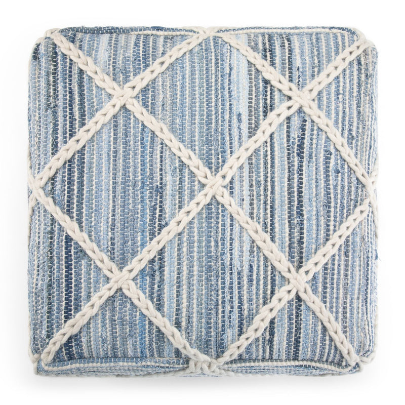 Cowan - Handcrafted Square Pouf by HouseOfZazla