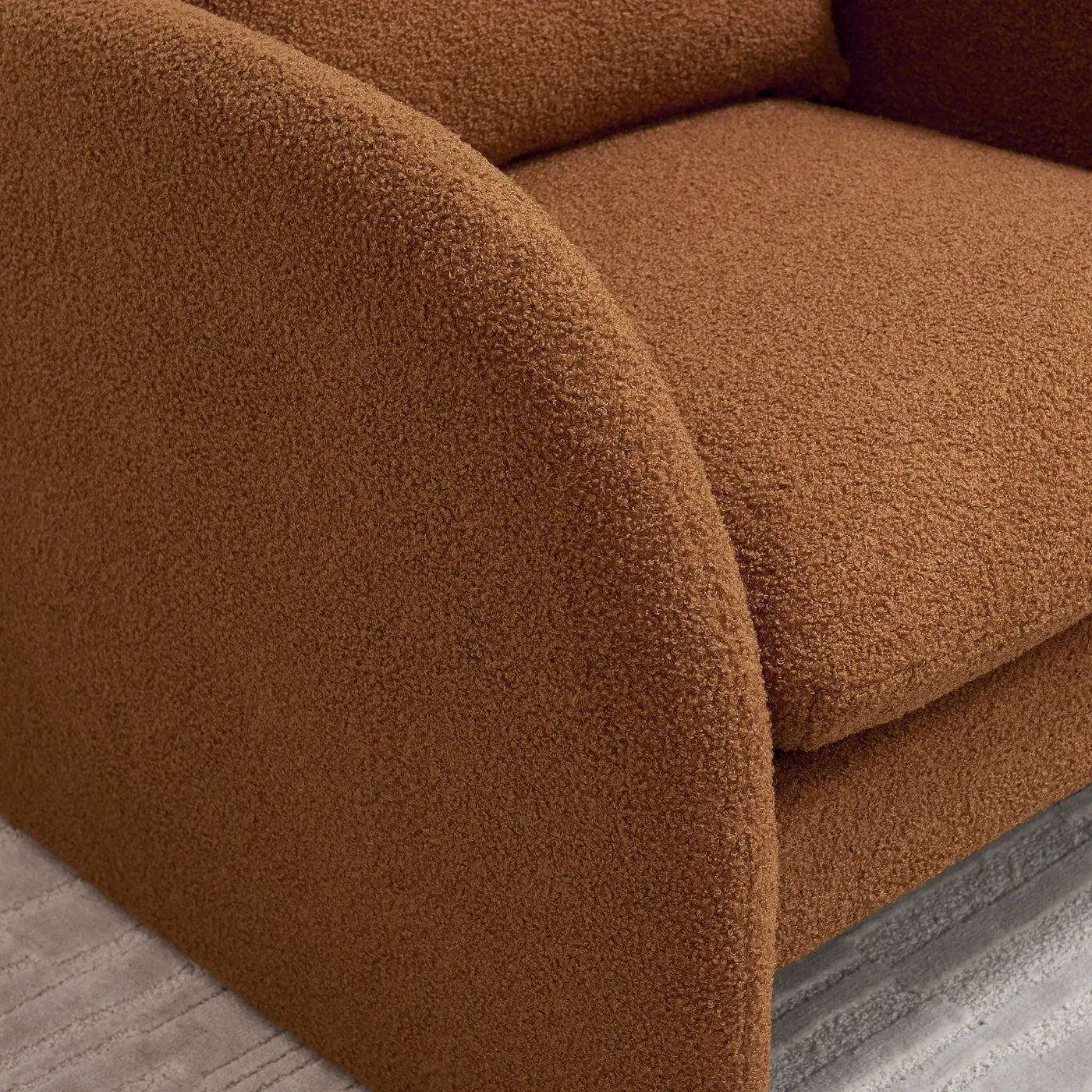 Modern Sherpa Upholstered Accent Chair, Comfortable Living Room Armchair, Lounge Chair For Bedroom, And Office by HouseOfZazla