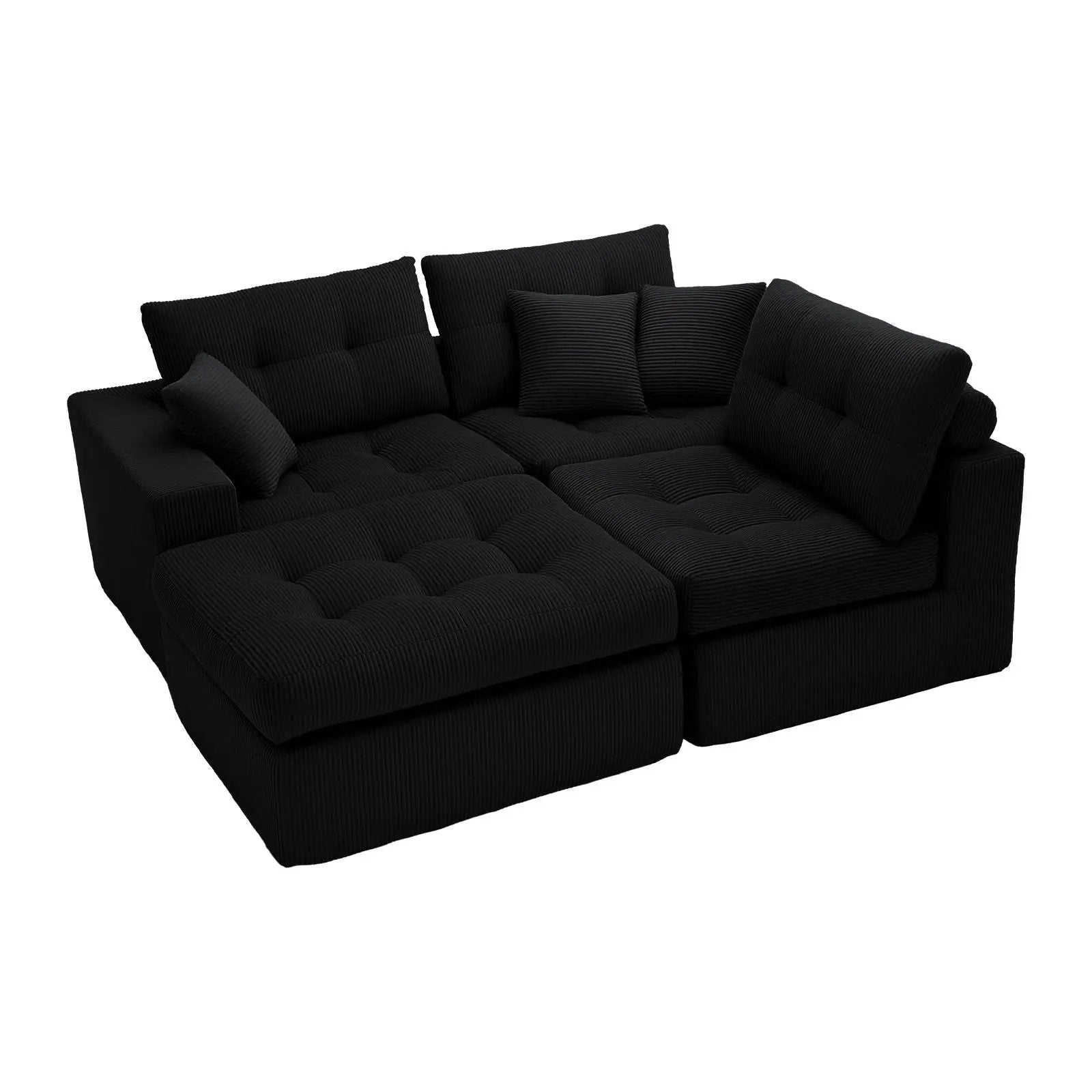 Corner Chaise L-Shaped Sectional Sofa Bed by HouseOfZazla