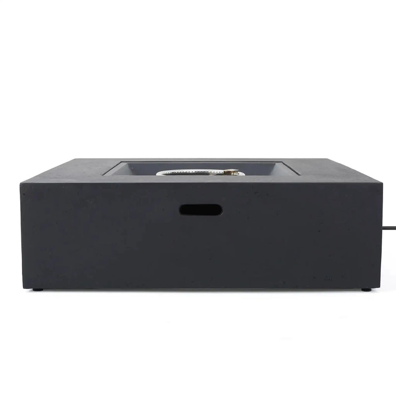 Modern 50,000 Btu Square Fire Table With Propane Tank by HouseOfZazla