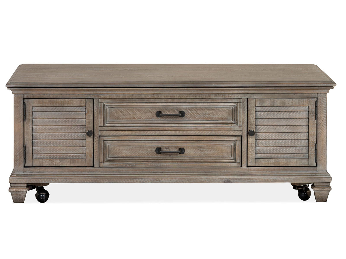 Lancaster - Lift Top Storage Cocktail Table (With Casters) - Dove Tail Gray, photo 3 of 7