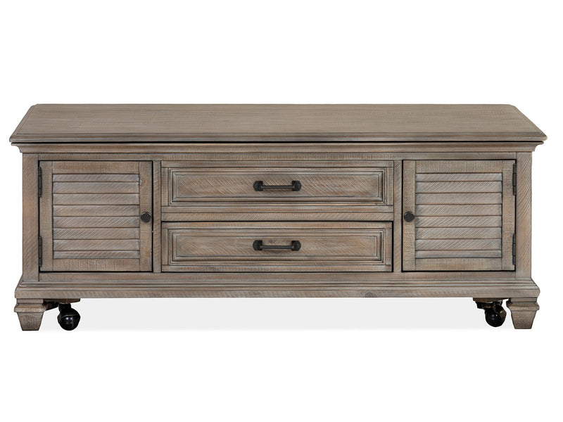 Lancaster - Lift Top Storage Cocktail Table (With Casters) - Dove Tail Gray, photo 3 of 7