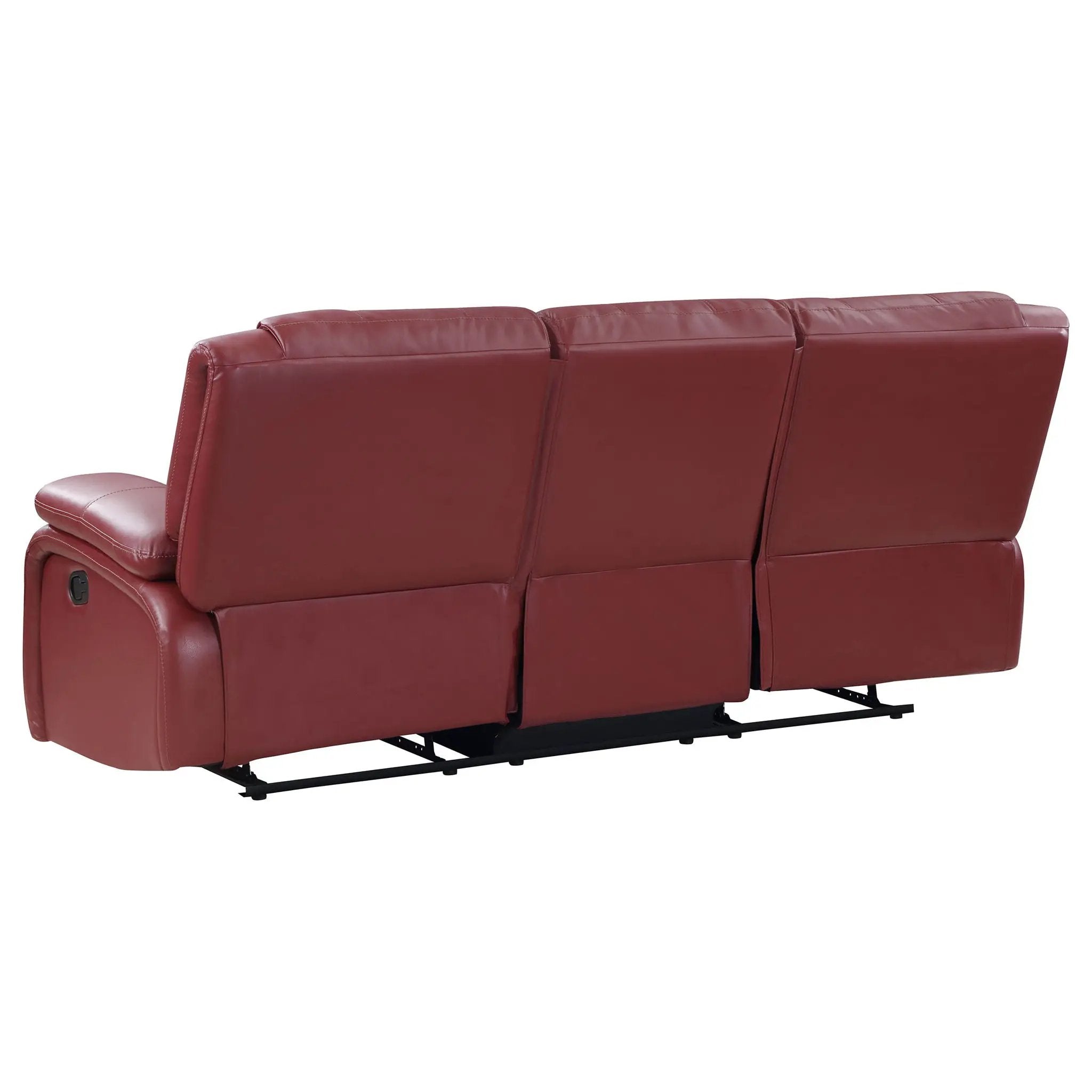 Camila Upholstered Motion Reclining Sofa Red by Unique Piece Furniture