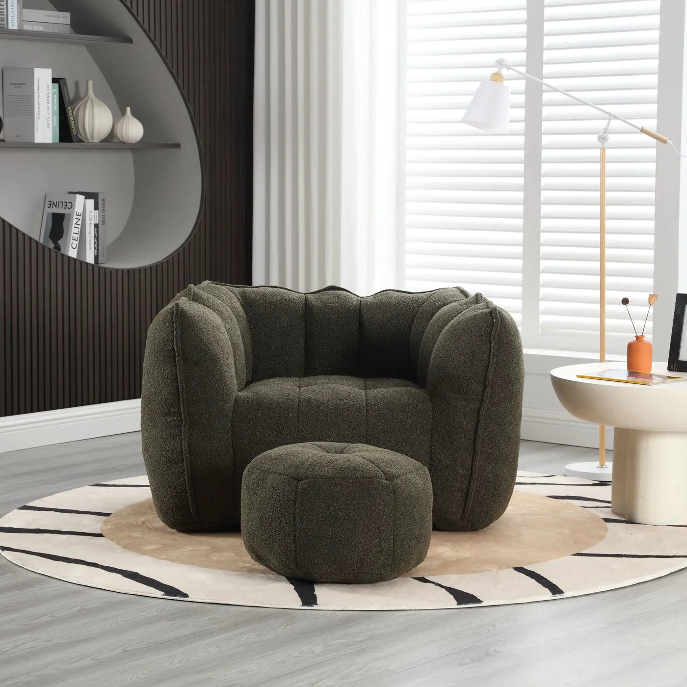 Soft Bean Bag Chair With High Resilient Foam by Unique Piece Furniture