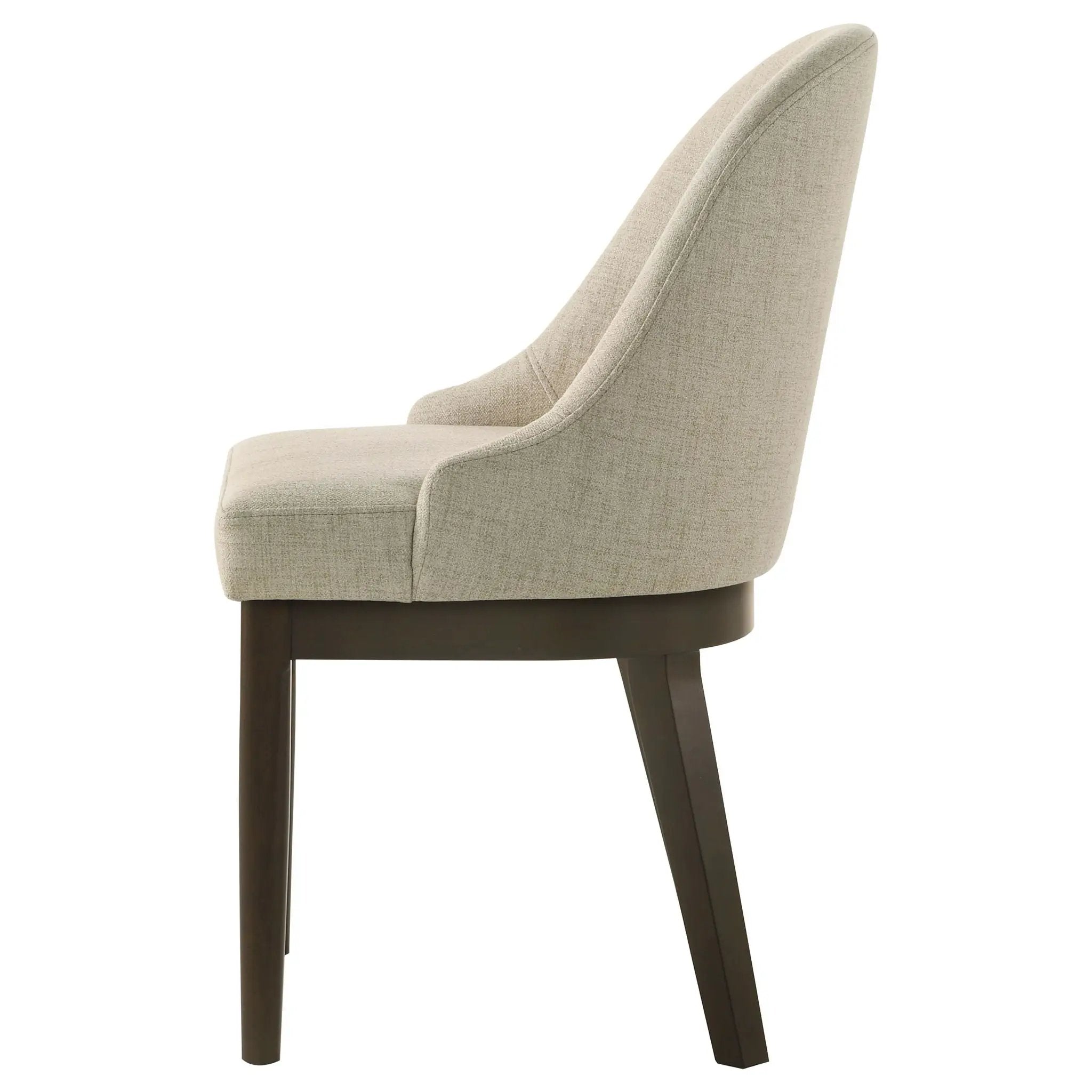 Reseda Upholstered Dining Side Chair Beige (Set of 2) by Unique Piece Furniture