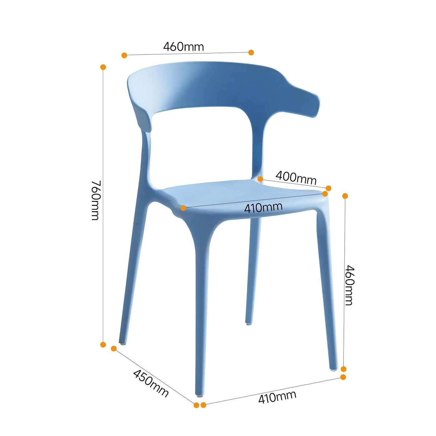 Stackable Chairs (Set of 4) by Unique Piece Furniture