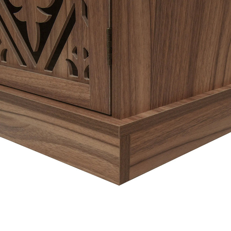 4 Door Cabinet With 1 Drawer, With 4 Adjustable Inner Shelves, Storage Cabinet by HouseOfZazla