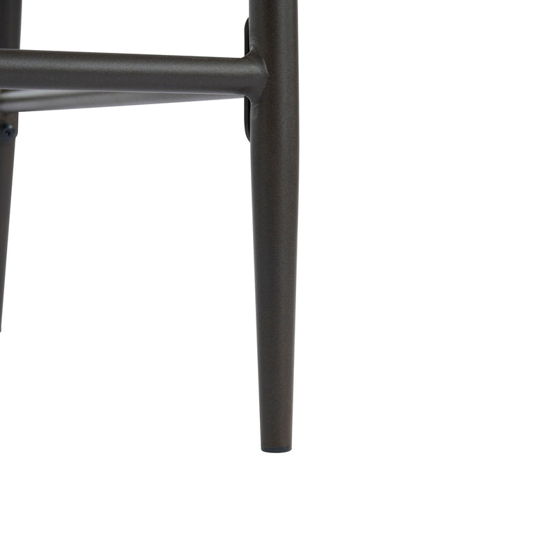 Mid Century Modern Counter Stool Set With Iron Frame