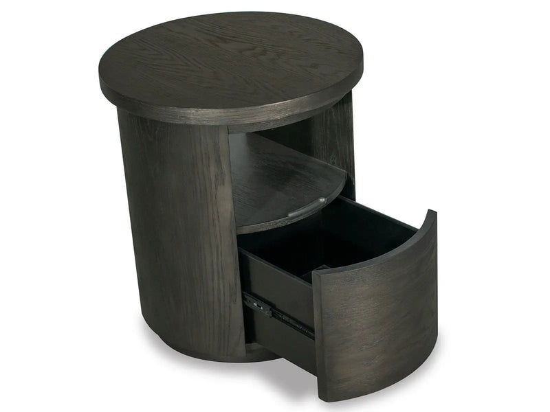Bosley - Round End Table - Coffee Bean by Unique Piece Furniture
