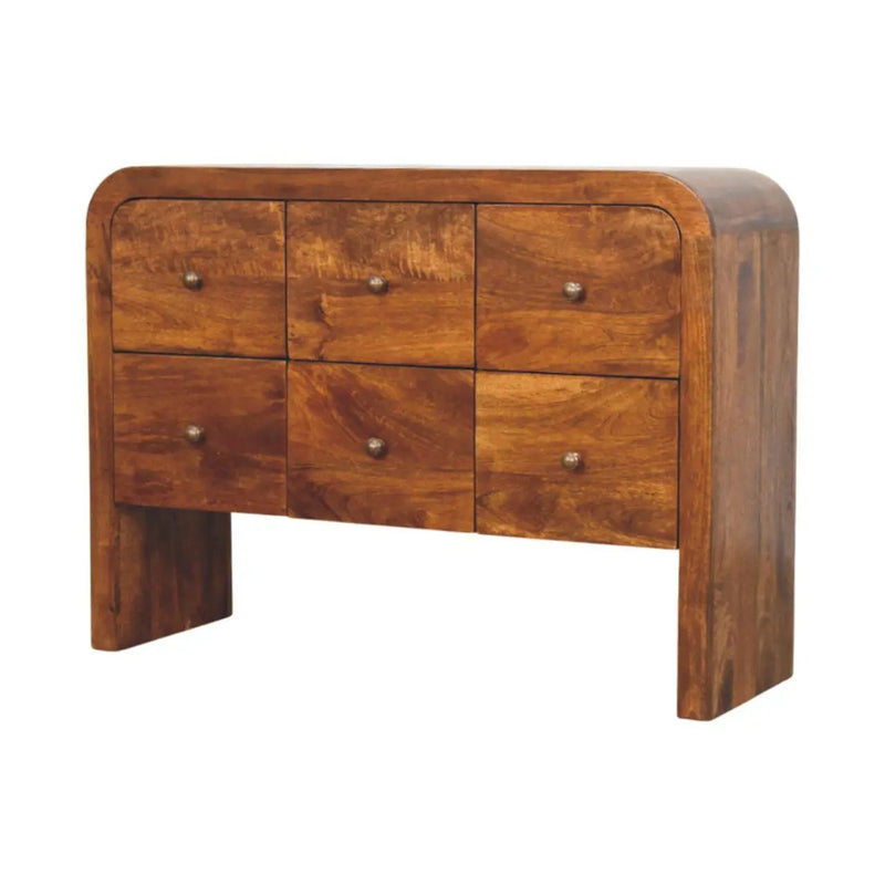 Darcy - 3 Over 3 Drawer Chest - Brown by HouseOfZazla