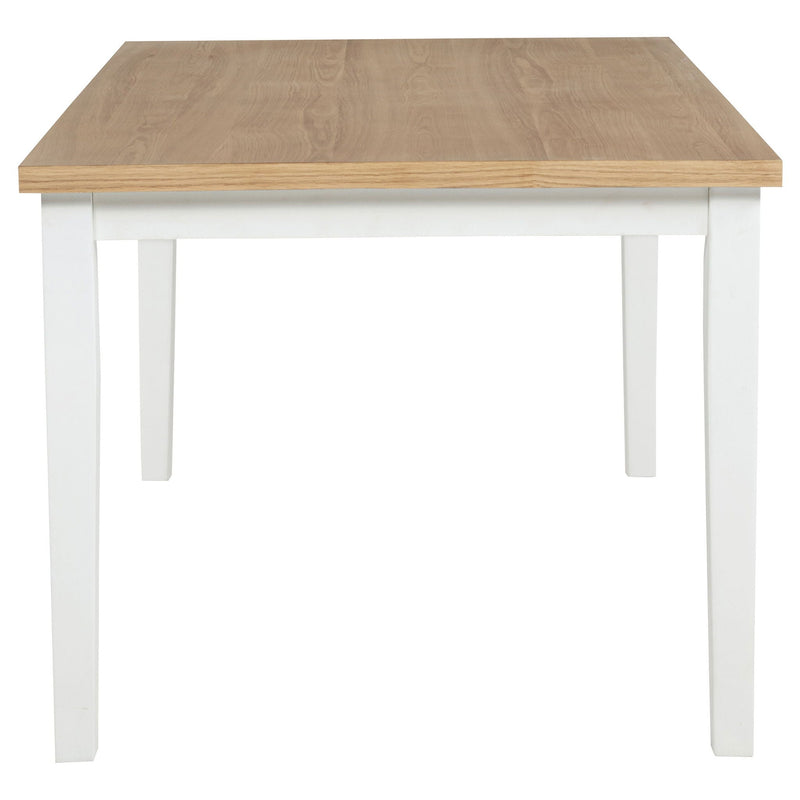Andrews 66-inch Rectangular Dining Table Light Ash and White by Unique Piece Furniture
