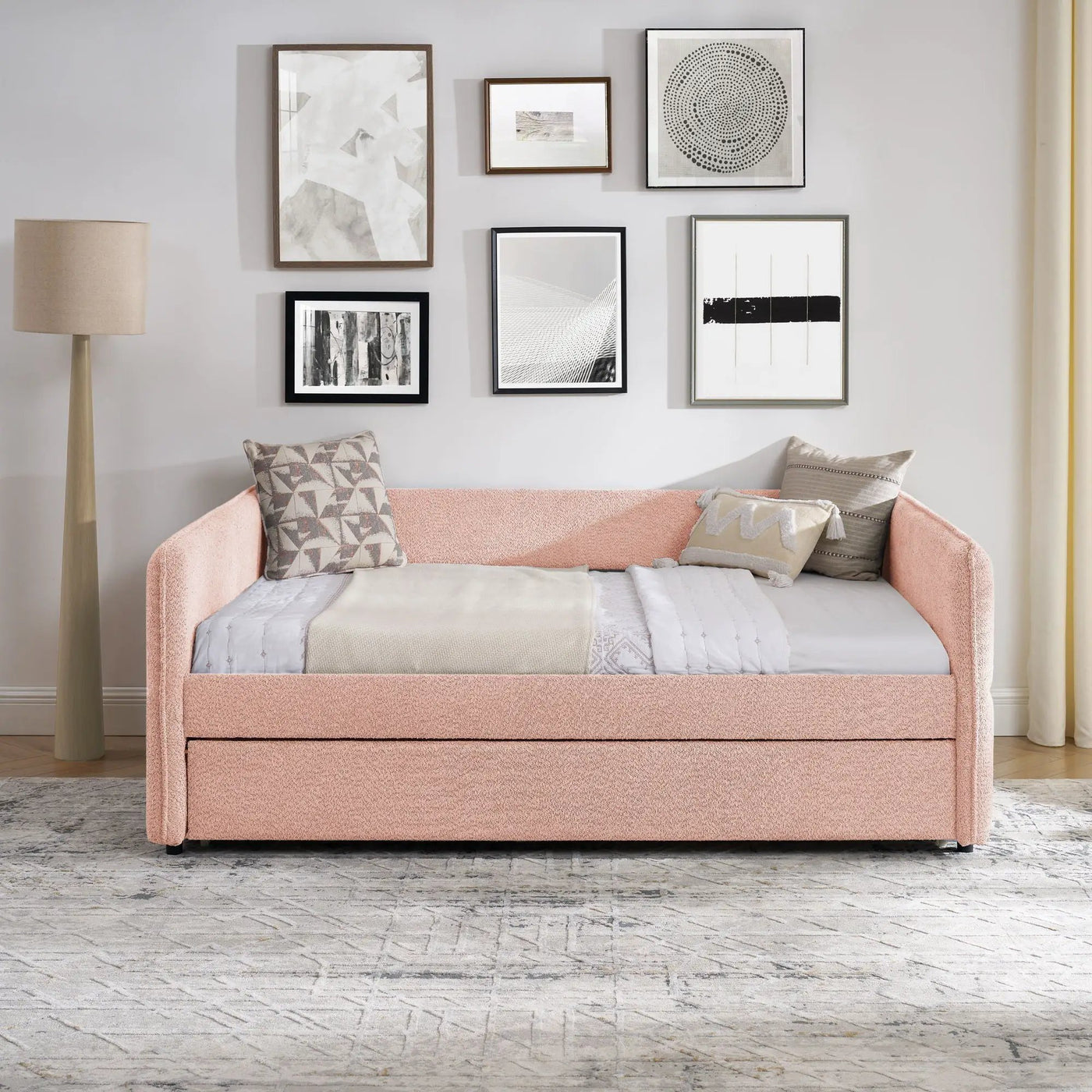 Upholstered Daybed With Pop Up Trundle by HouseOfZazla