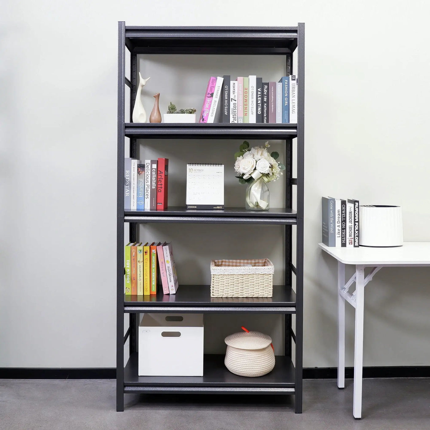 5 Tier Heavy Duty Shelving Unit Adjustable Shelving Units by HouseOfZazla