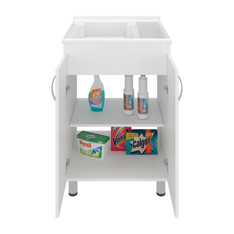 Foster 2 Door Utility Tub and Sink Freestanding Cabinet by HouseOfZazla