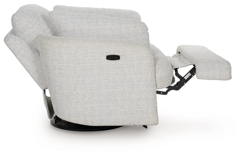 Alainmont Next-Gen Nuvella - Swivel Power Recliner by Unique Piece Furniture