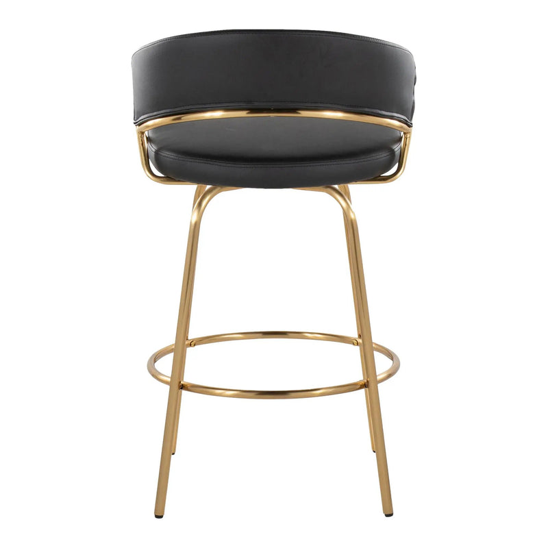 Jie - Glam Fixed Height Counter Stool (Set of 2) by Unique Piece Furniture