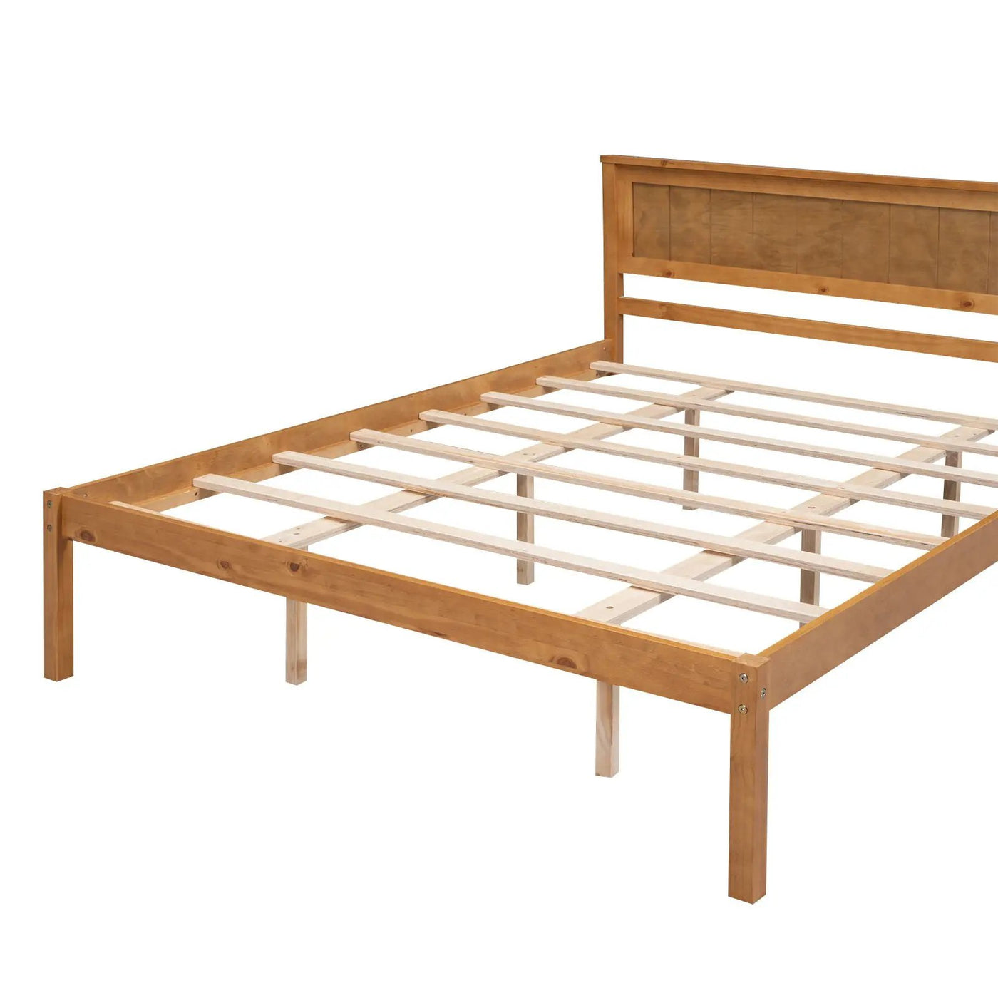 Platform Bed Frame With Headboard by HouseOfZazla
