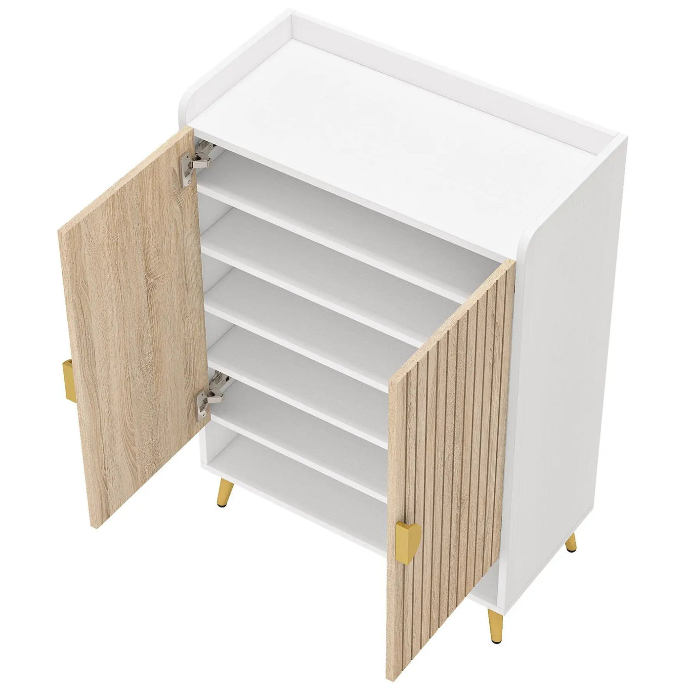 Shoe Cabinet With Doors, 7 Tier Storage Organizer by HouseOfZazla