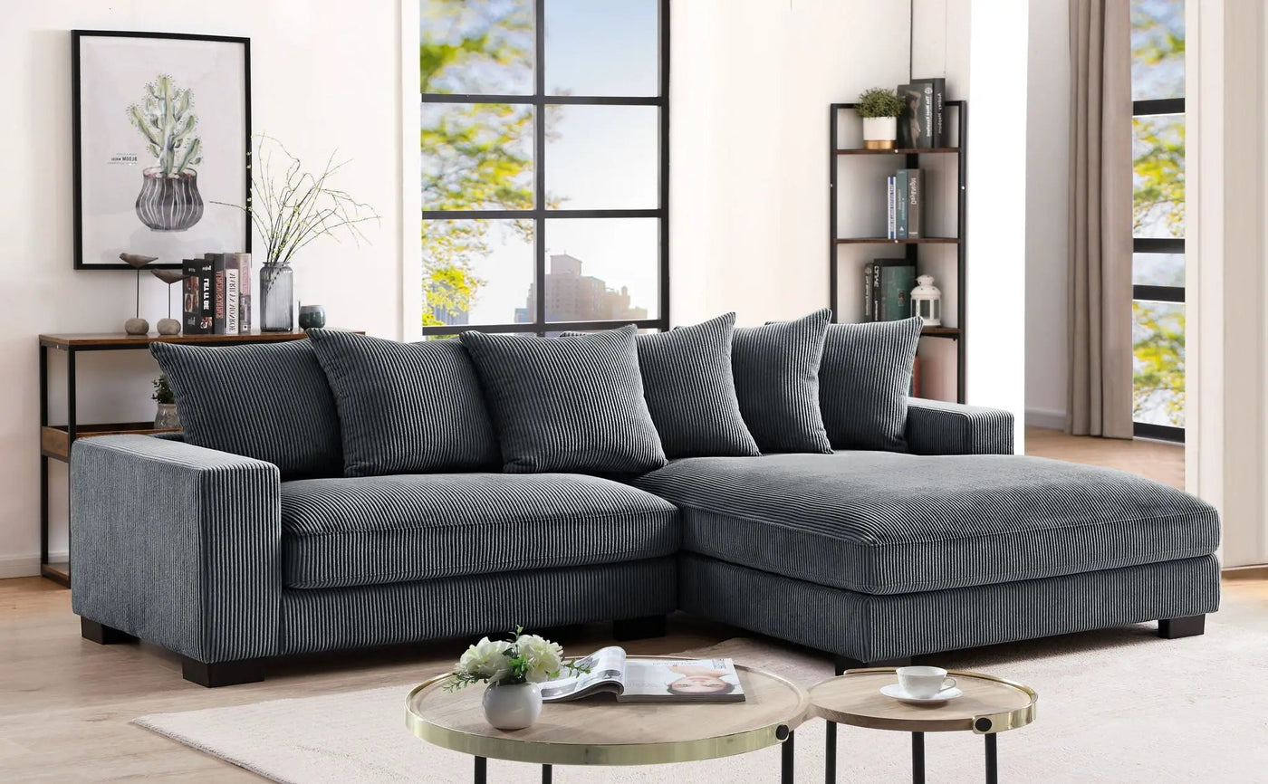 Luxe - Oversized 2 Piece Sectional Couches For Living Room, L Shaped Sofa With Chaise by Unique Piece Furniture