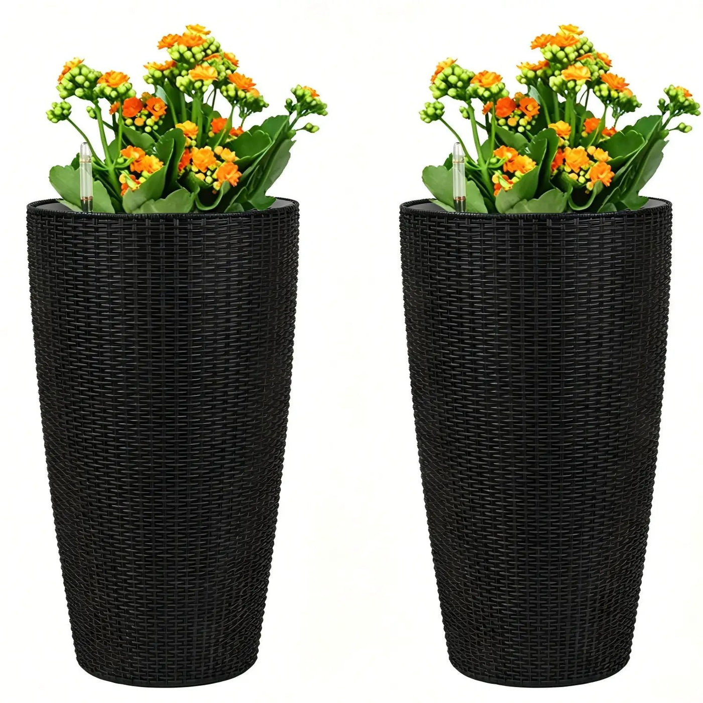 Tall Planters Set With Water Level Monitor And Auto Watering by HouseOfZazla