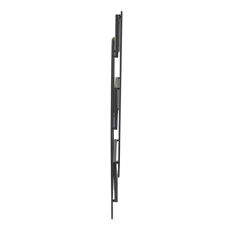 Black Brown Wall Shelf with Three Tiers - Iron & Fir Wood, photo 2 of 7