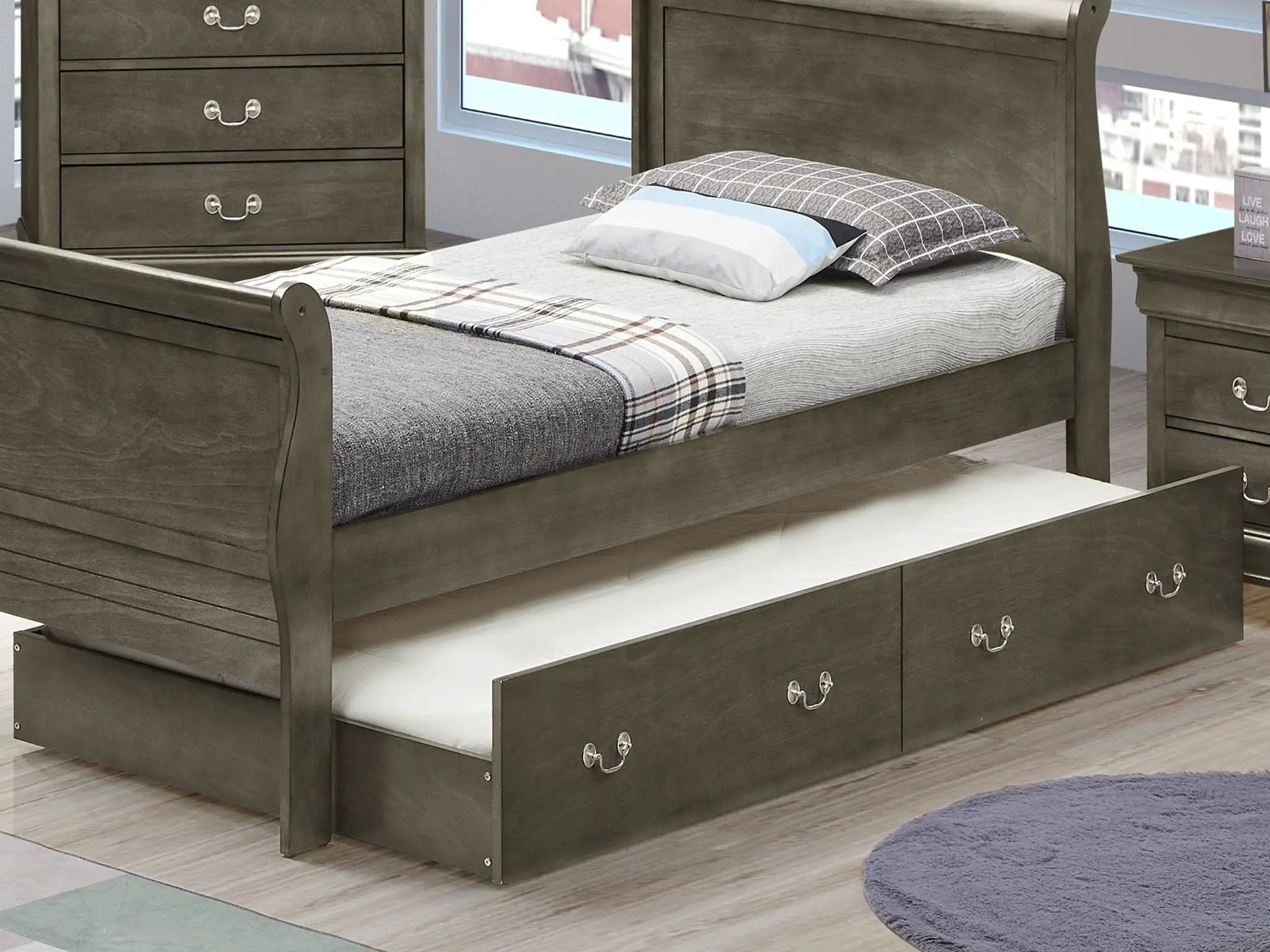 Elegant Trundle Bed With Timeless Charm by Unique Piece Furniture