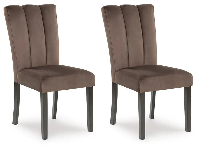 Jeshina - Dining Upholstered Side Chair (Set of 2) - Mocha by Unique Piece Furniture