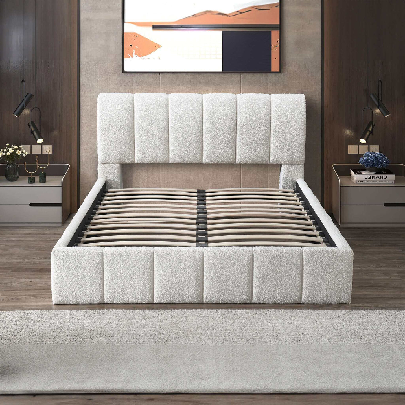 Hilar - Elegant Design Platform Bed by HouseOfZazla