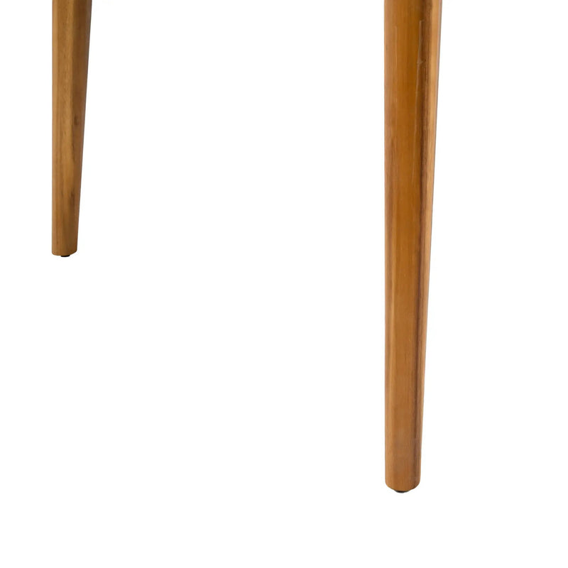 5-Piece Acacia Wood Outdoor Dining Set, Patio Table & Chairs with Removable Cushions by HouseOfZazla