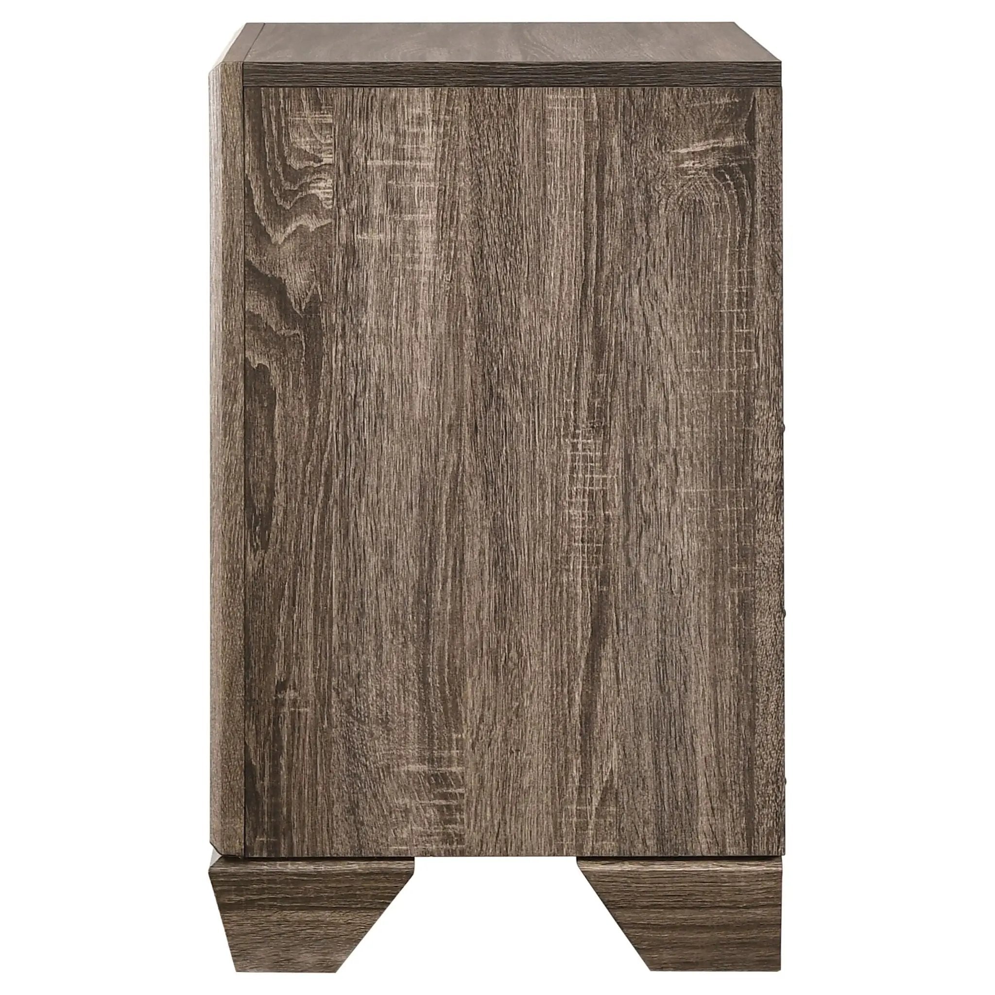 Kauffman 2-drawer Nightstand Washed Taupe by Unique Piece Furniture
