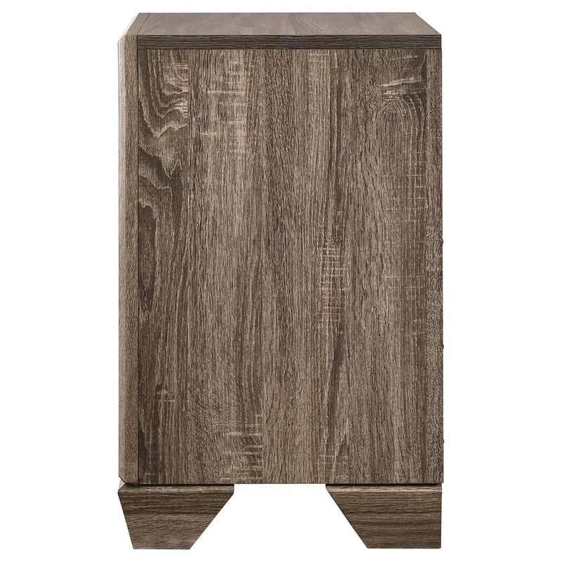 Kauffman 2-drawer Nightstand Washed Taupe by Unique Piece Furniture