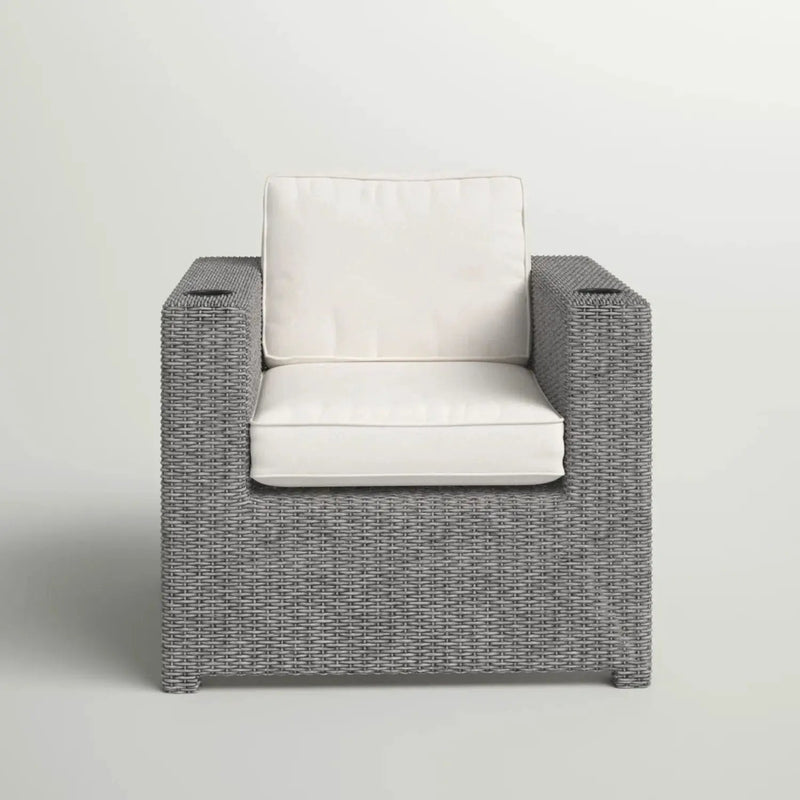 Aviara - Outdoor Club Chair Timeless Comfort With Plush Cushions - Gray Mix by Unique Piece Furniture