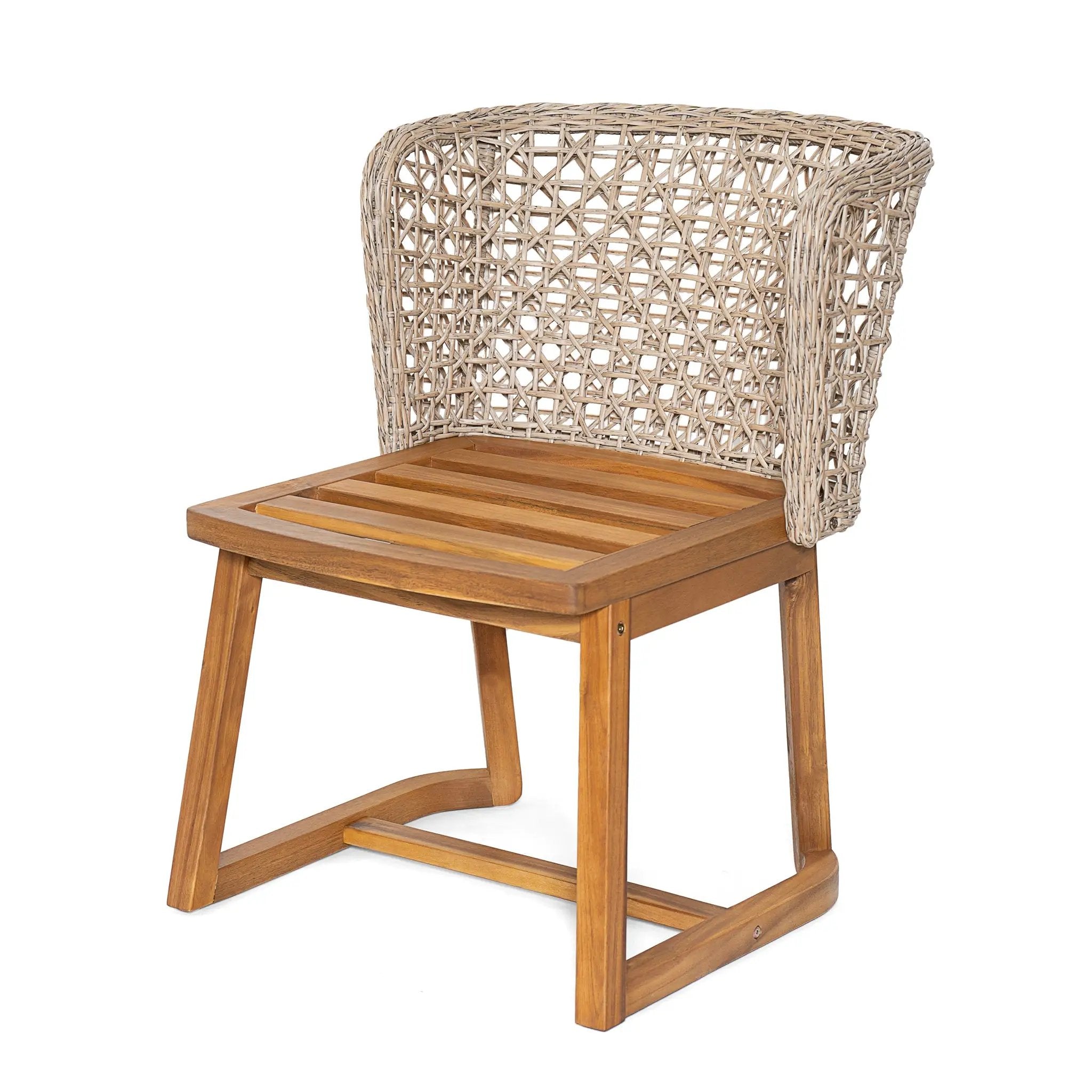 Outdoor Acacia Wood Dining Chairs (Set of 2) by HouseOfZazla