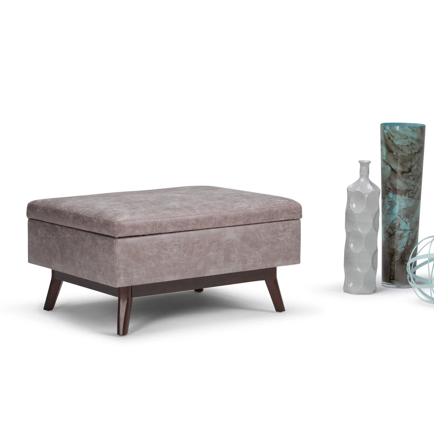 Owen - Upholstered Rectangular Storage Ottoman by HouseOfZazla