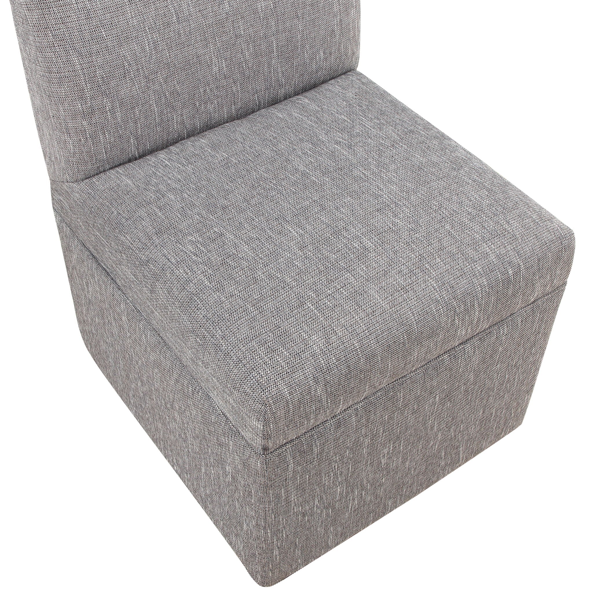 Della - Upholstered Castered Chair - Gray by HouseOfZazla