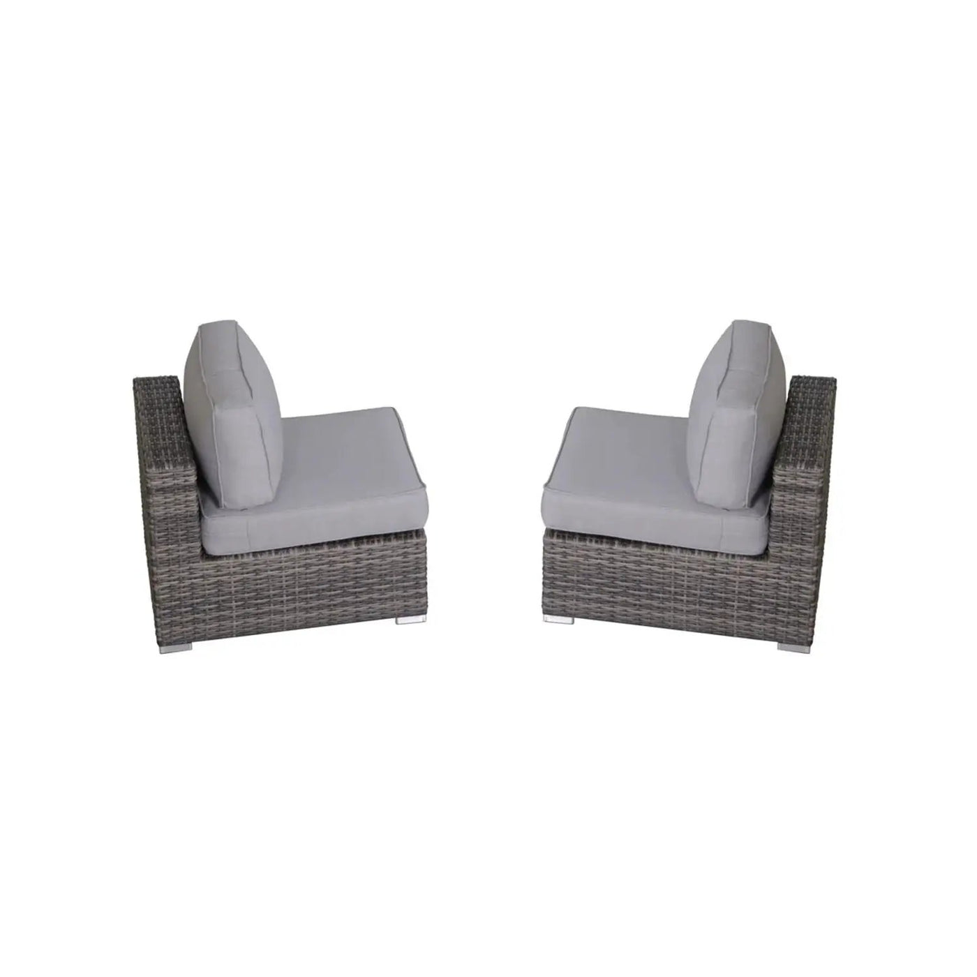Modern Rattan Wicker Seating Group With Cushions by HouseOfZazla