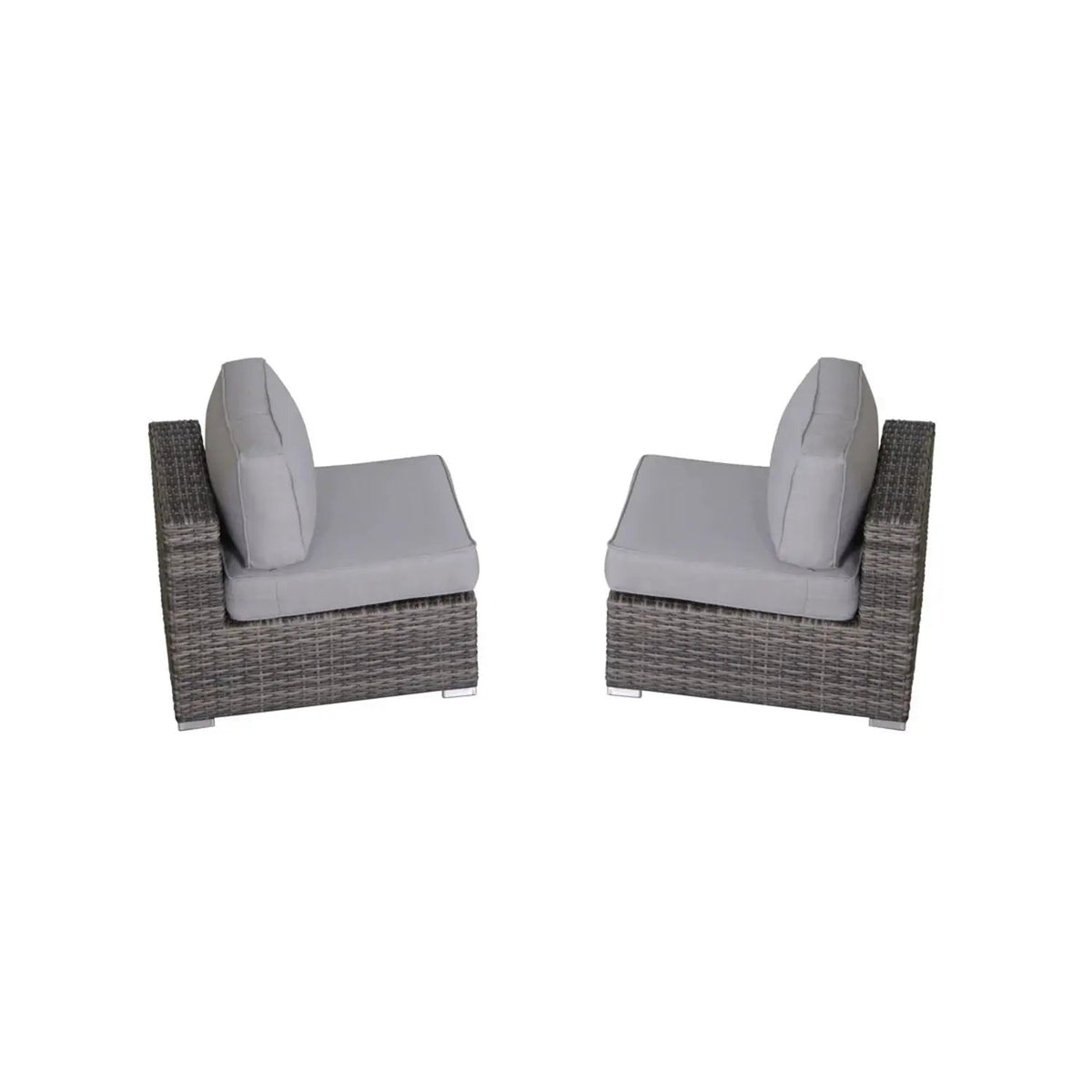 Modern Rattan Wicker Seating Group With Cushions, photo 5 of 26