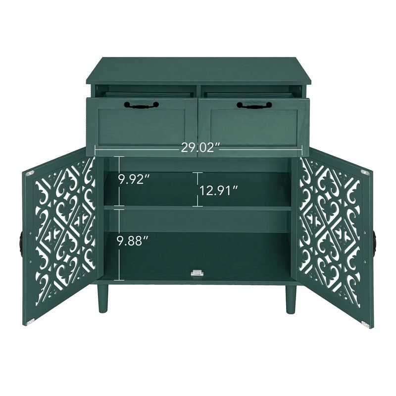 2 Door 2 Drawer Elegant Cabinet by Unique Piece Furniture