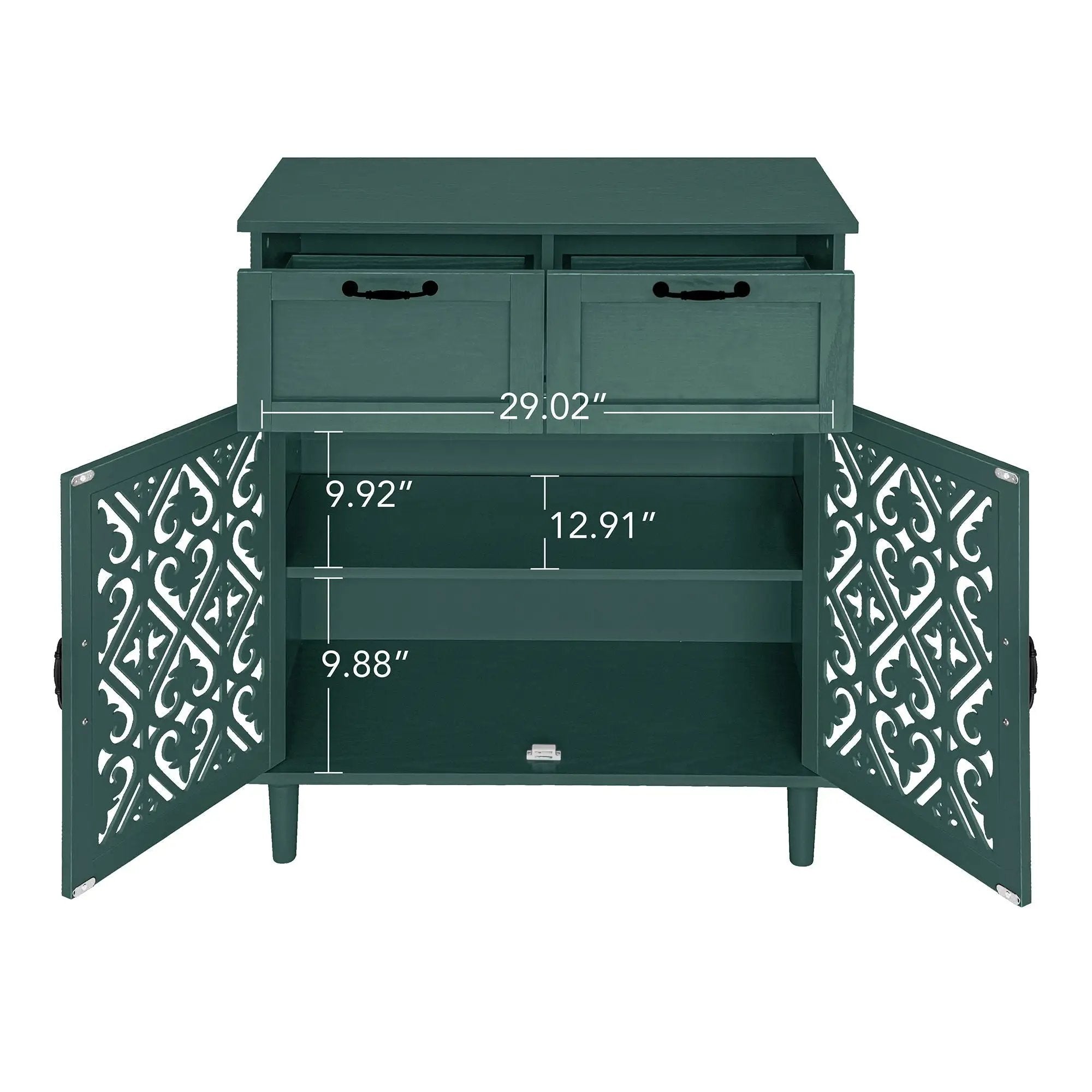 2 Door 2 Drawer Elegant Cabinet by HouseOfZazla