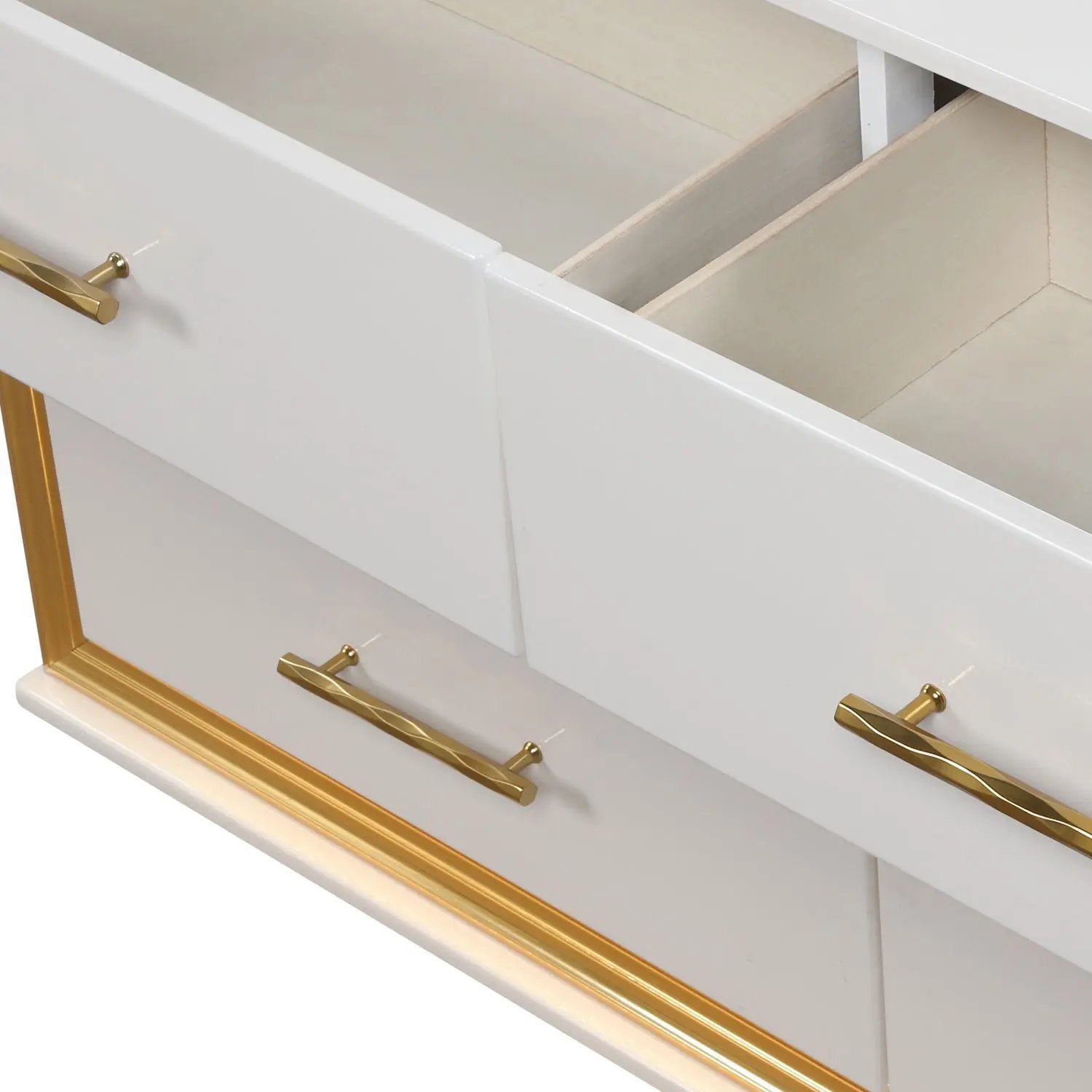 Obsession - 6 Drawer LED Dresser - White