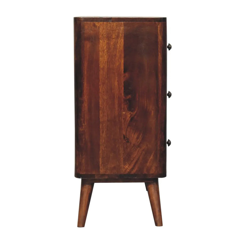 Solid Wood Bera Chest, 3 Drawers by HouseOfZazla