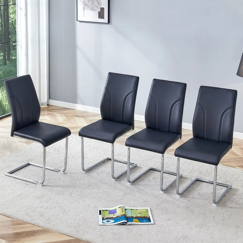 Modern Dining Chairs With High Backrest And Sturdy Legs by Unique Piece Furniture