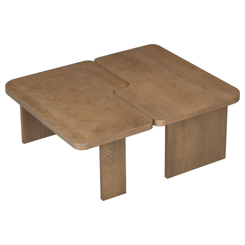 Modern Minimalist Coffee Table Set With Splicing Design by Unique Piece Furniture